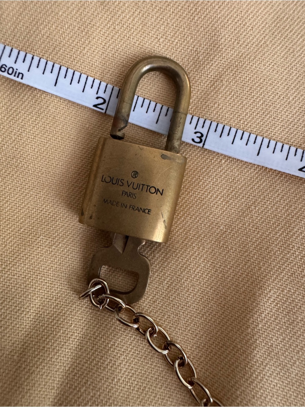 Louis Vuitton Gold-Tone Padlock Pendant Necklace - Picture 6 of 9